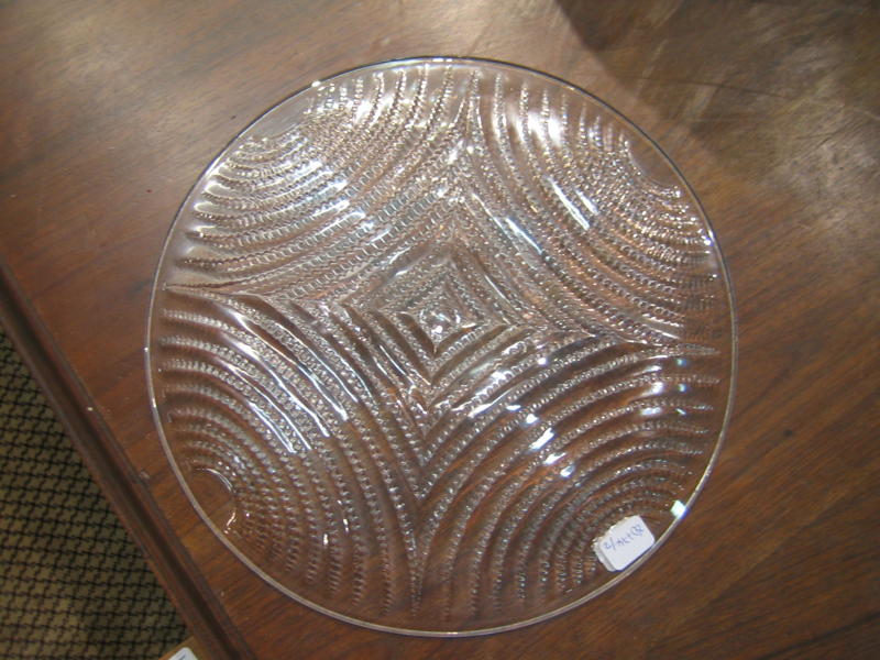 R. Lalique Ecumes Plate