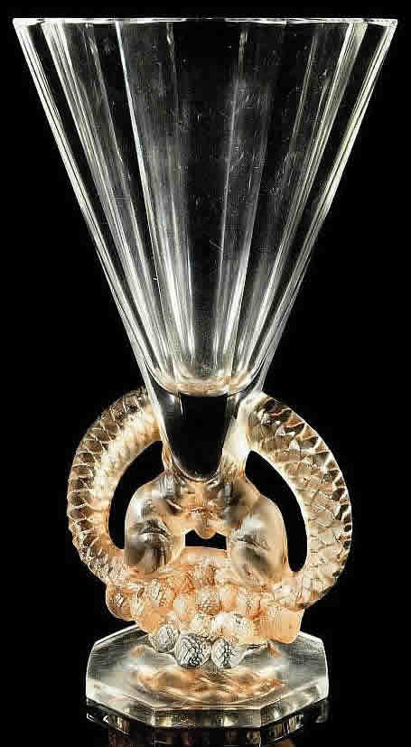 Rene Lalique Ecureuils Vase