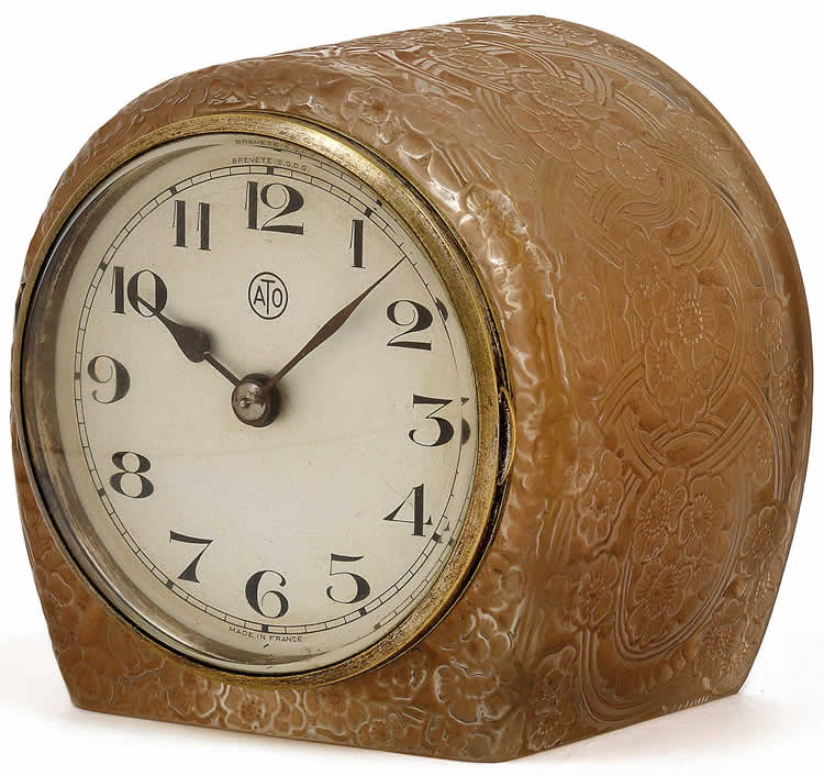 Rene Lalique  Eglantine Clock 