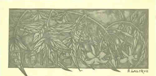 Rene Lalique Bookplate Emilie