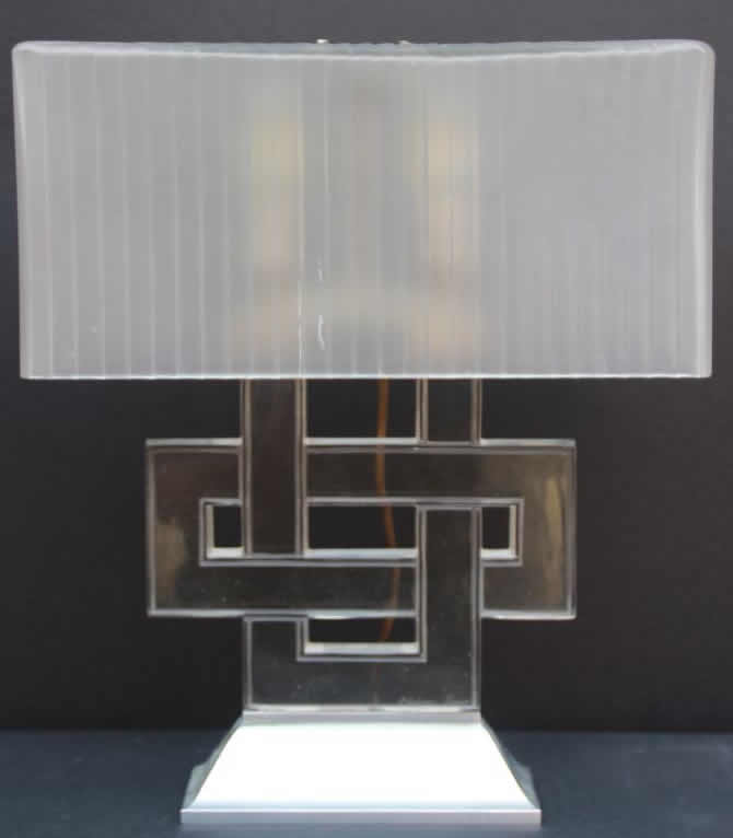 R. Lalique Entrelacs Lamp