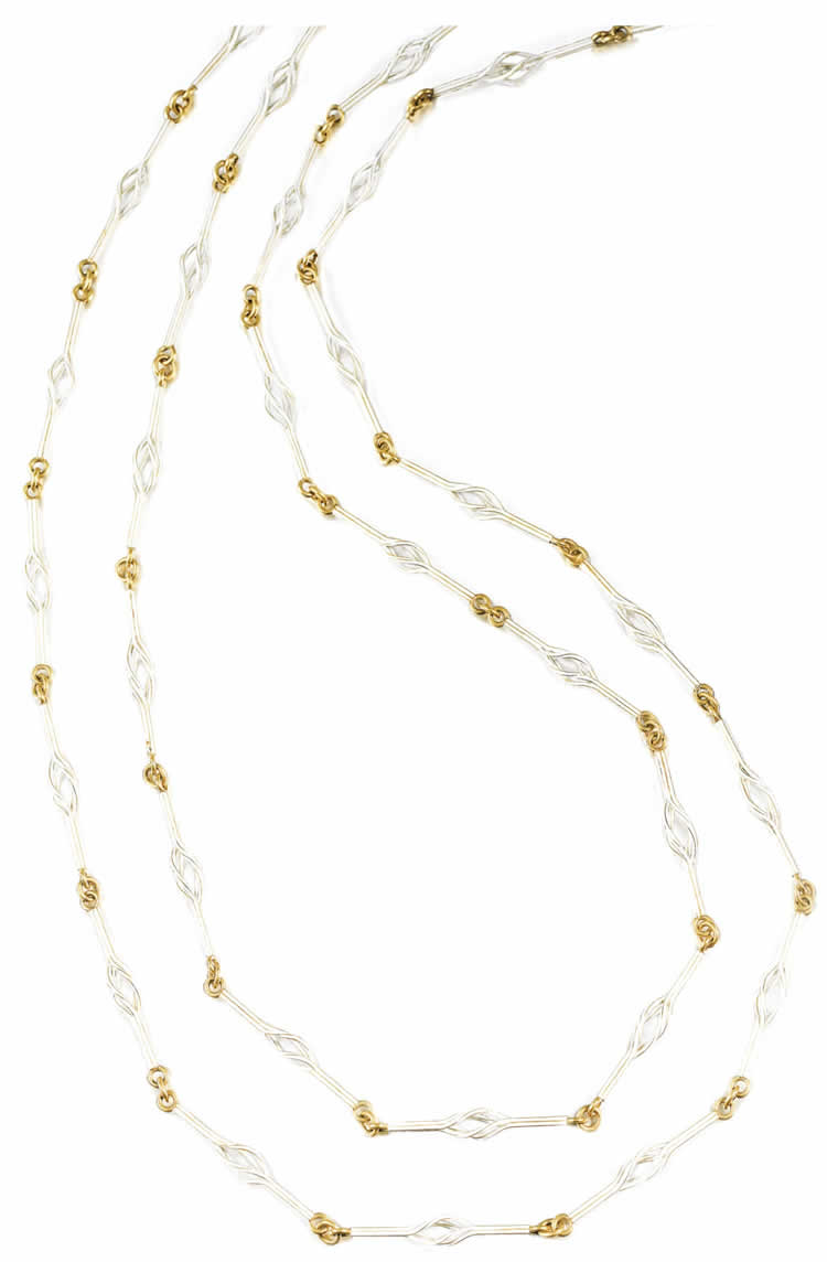 Rene Lalique Necklace Entwisted Gold Threads