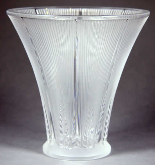 R. Lalique Epis Vase
