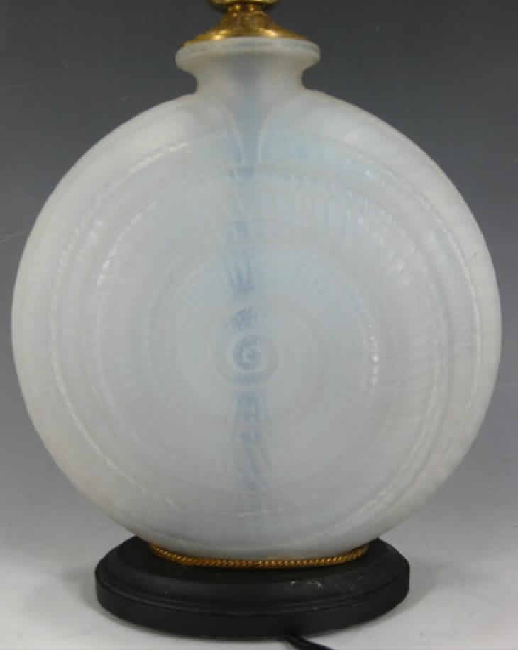 R. Lalique Escargot Vase Lamp