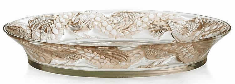 R. Lalique Faisans Platter