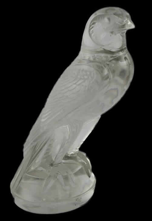 R. Lalique Falcon Hood Ornament
