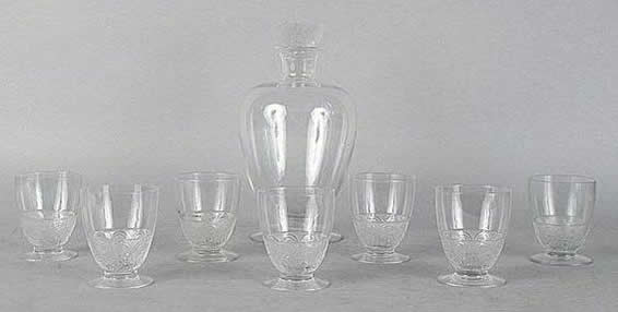 R. Lalique Faverolles Decanter