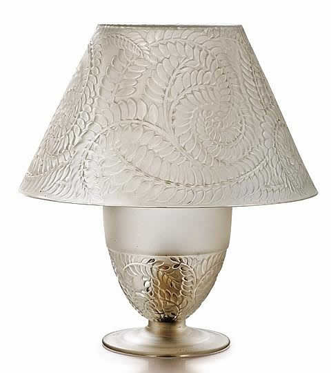 Rene Lalique Feuillages Lamp