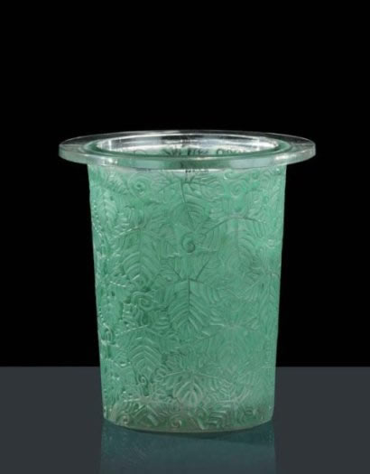 R. Lalique Feuilles De Vigne Ice Bucket