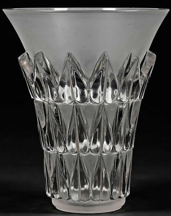 Rene Lalique Vase Feuilles