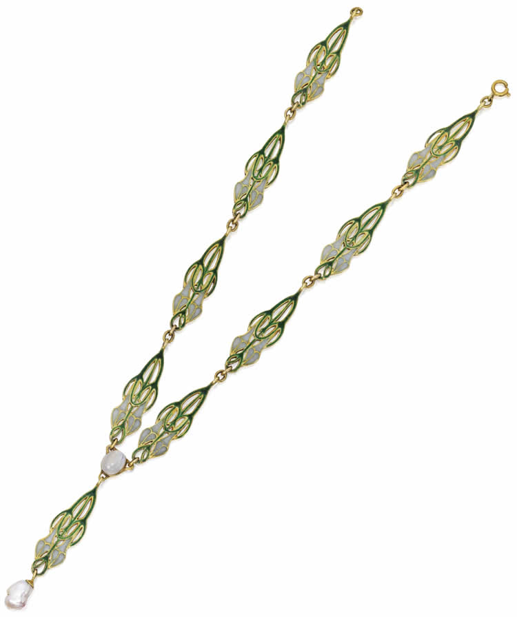 Rene Lalique Flowering Vines Necklace