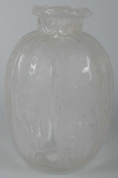 Rene Lalique Covered Vase Fontaines