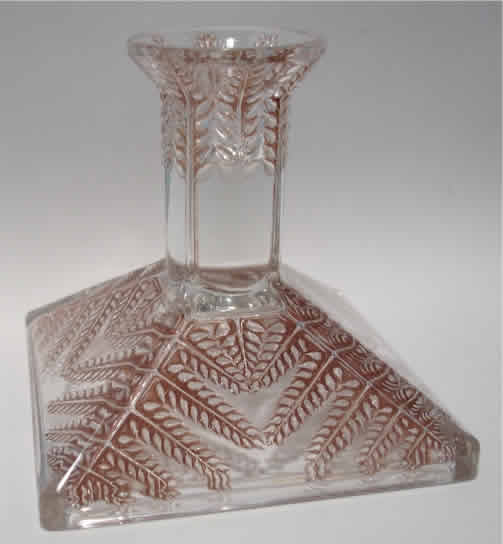R. Lalique Fougeres Candleholder