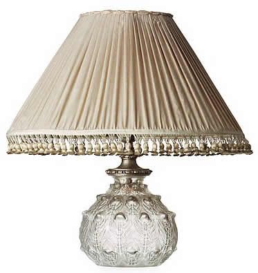 Rene Lalique Vase Lamp Fougeres