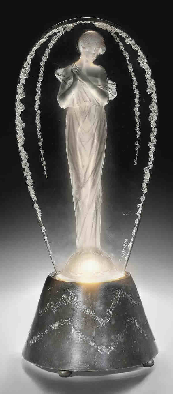 Rene Lalique Statue Grande Ovale Tete Penchee
