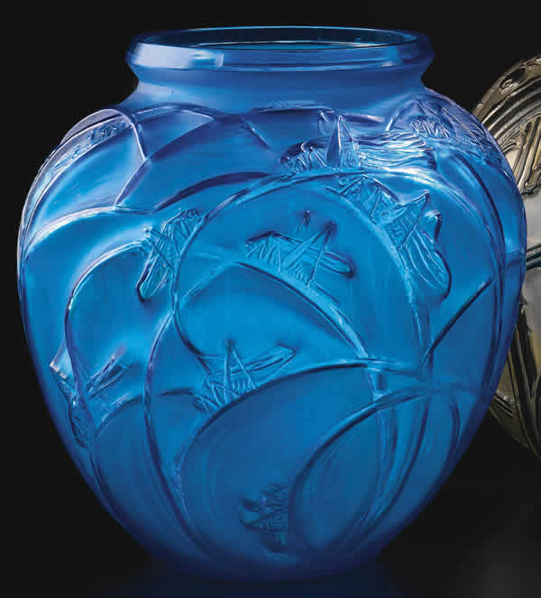Rene Lalique  Grasshopper Vase 