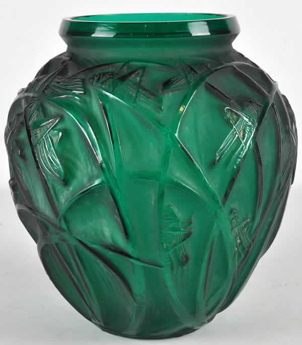 R. Lalique Grasshoppers Vase