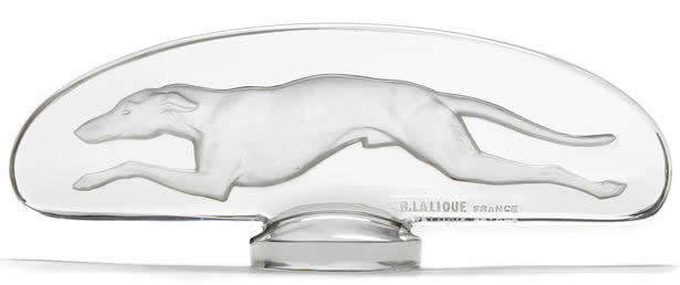 R. Lalique Greyhound Car Mascot