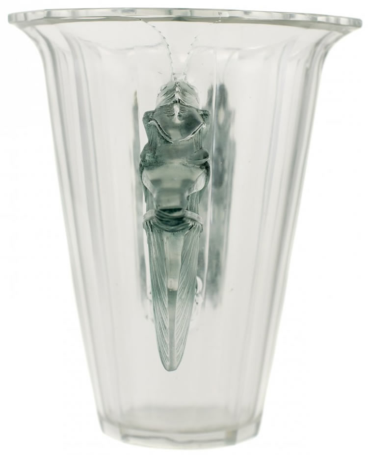 R. Lalique Grillons Vase