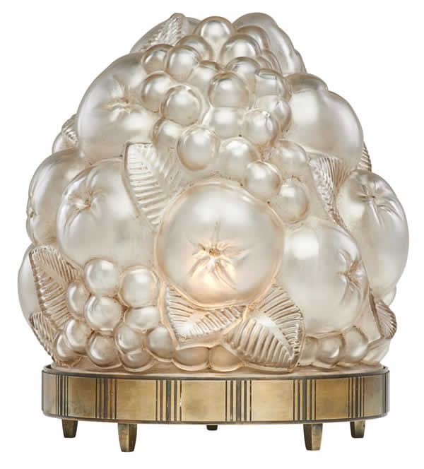 R. Lalique Gros Fruits Chandelier