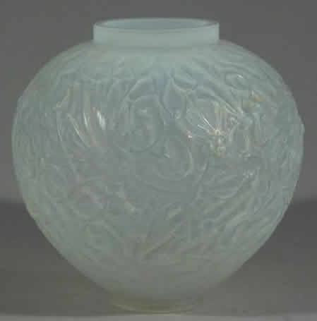 Rene Lalique  Gui Opalescent Vase 