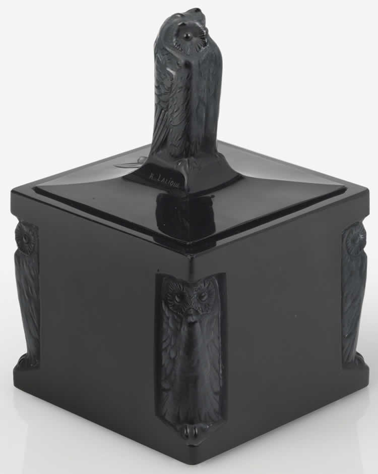 R. Lalique Hibou Inkwell