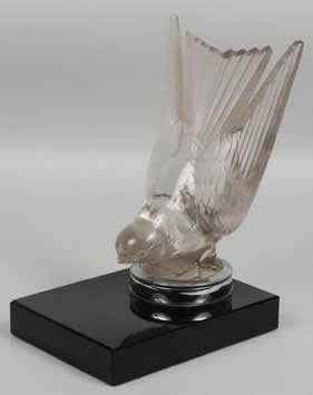 R. Lalique Hirondelle Bookend
