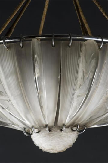 R. Lalique Hirondelles Lustre