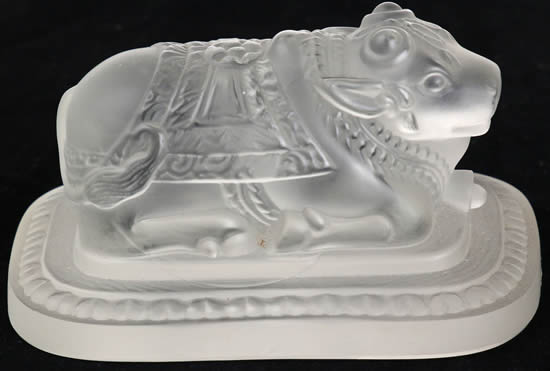 R. Lalique Holy Cow Paperweight