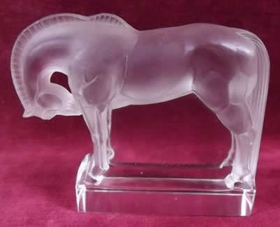R. Lalique Horse Paperweight
