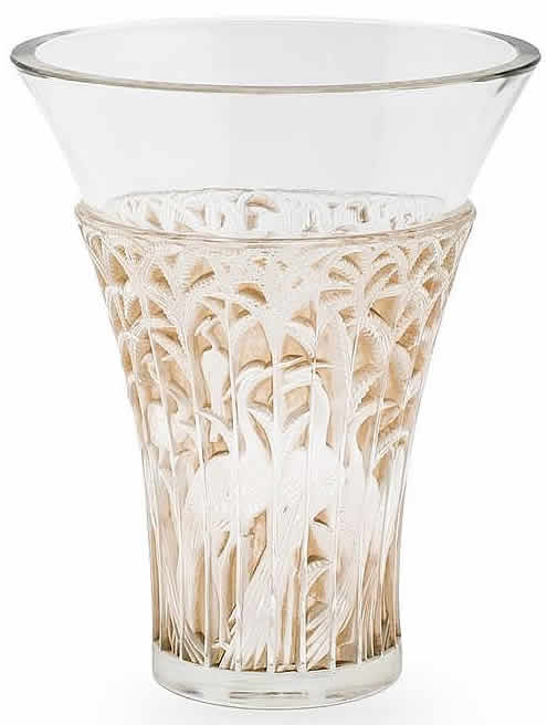 R. Lalique Ibis Vase