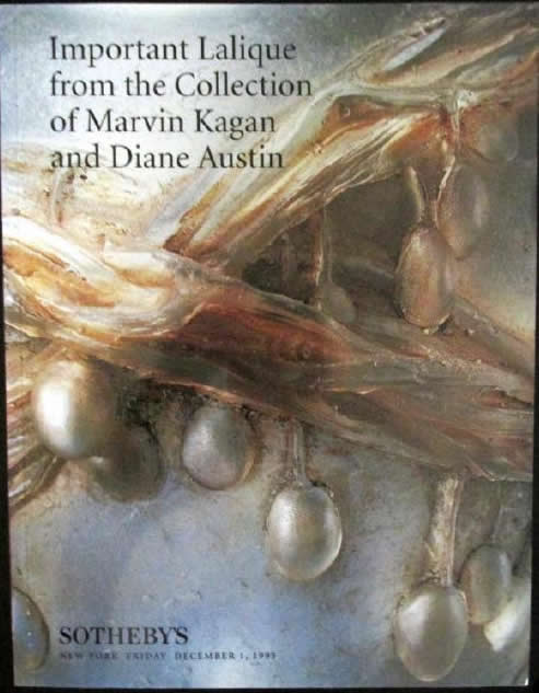 Rene Lalique Auction Catalog From The Collection of Marvin Kagan and Diane Austin