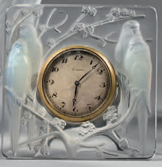 R. Lalique Inseparables Pendulette