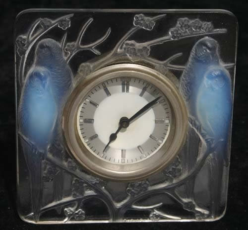 Rene Lalique  Inseparables Clock 