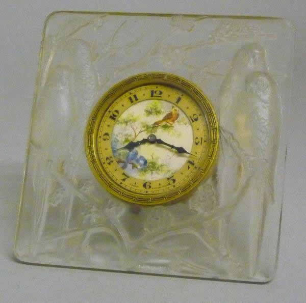 Rene Lalique  Inseperables Clock 
