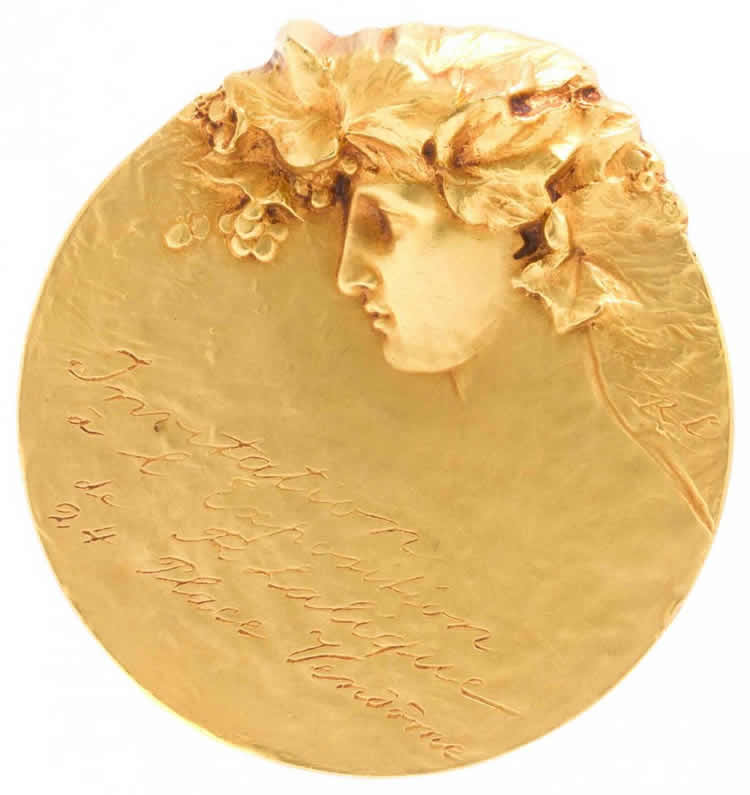 Rene Lalique  Invitation a L'Exposition de R Lalique 24 Place Vendome Invitation 
