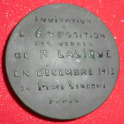 Rene Lalique  Invitation L'Exposition Des Verres Invitation 