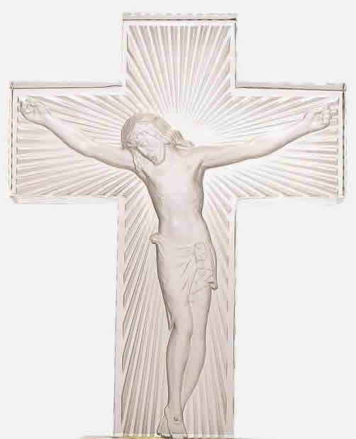 R. Lalique Christ Statue