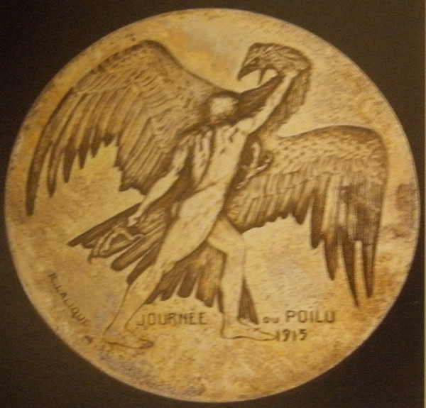 Rene Lalique Journee Du Poilu 25-26 Decembre 1915 Medallion