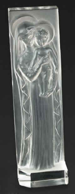 R. Lalique La Madone A L'Enfant Statue