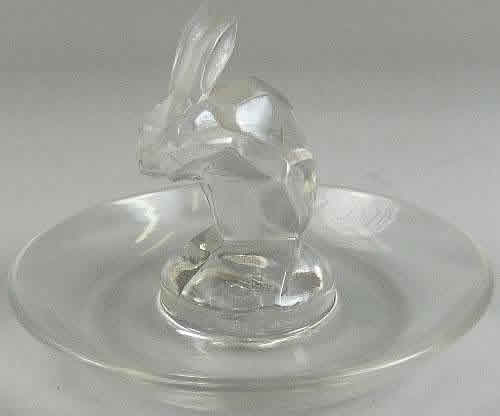 R. Lalique Lapin Ring Dish