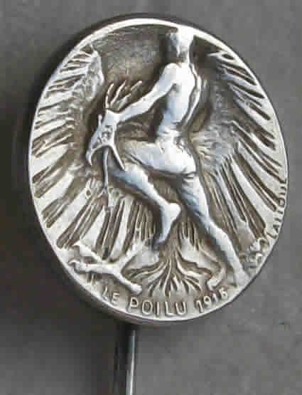 R. Lalique Le Poilu 1915 Stickpin