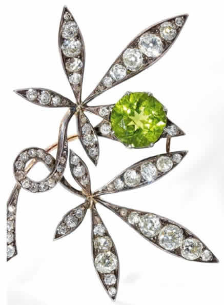 R. Lalique Leaves And Fruit Brooch