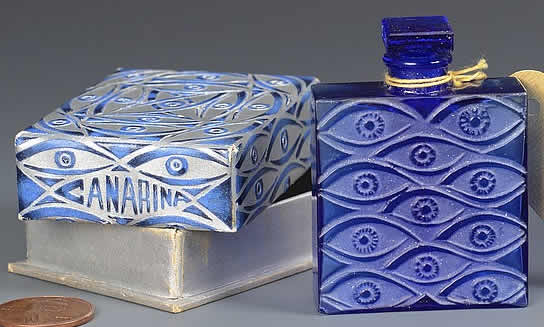 R. Lalique Les Yeux Bleus Perfume Bottle