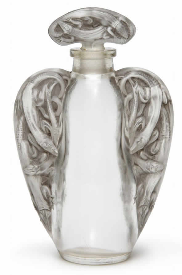 Rene Lalique Perfume Bottle Lezards