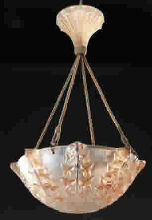 Rene Lalique Lighting Fixture Lierre