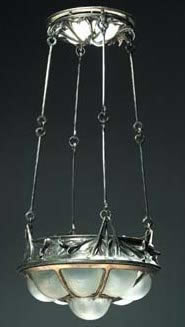 R. Lalique Lys Chandelier