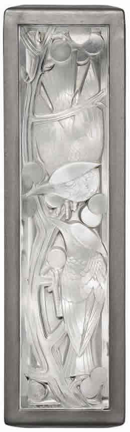 Rene Lalique Panel Merles Et Raisins-2D