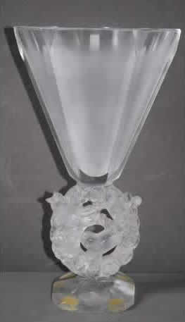 R. Lalique Mesanges Vase