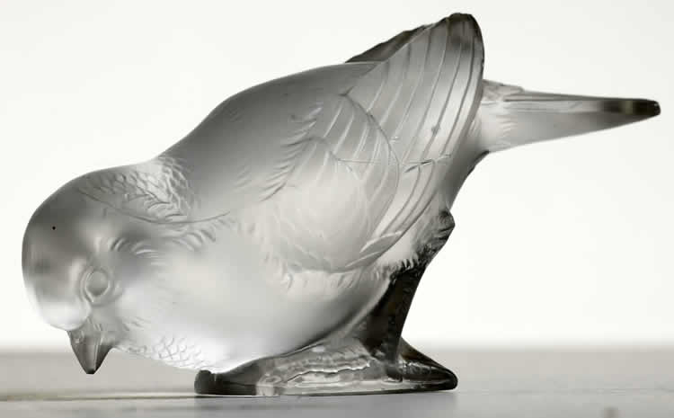 Rene Lalique Moineau Timide Paperweight